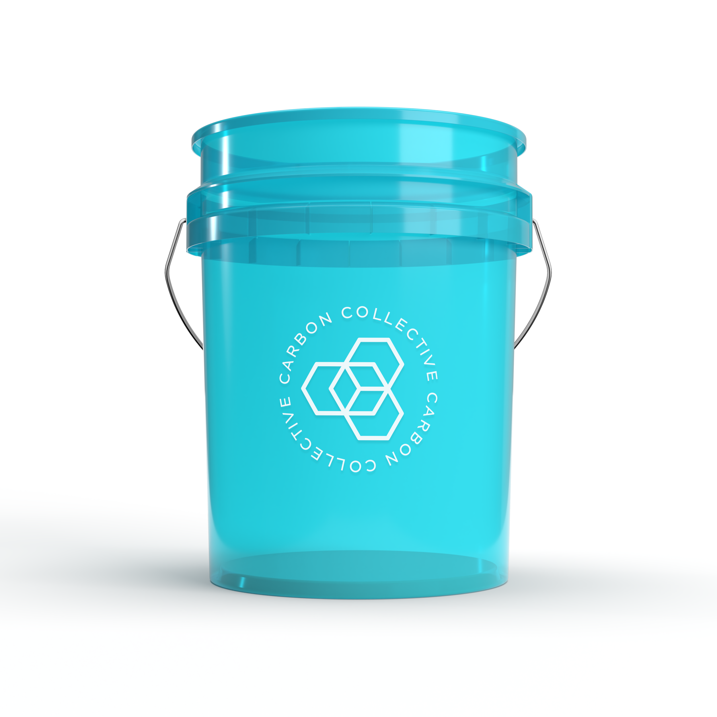 Carbon Collective Clear Teal Wash Bucket