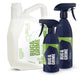 Three bottles of GYEON Bug & Grime removal products on a white background