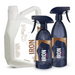 Gyeon iron treatment products including a large bottle and two spray bottles on a white background