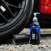 Gyeon Tire Dressing & Gyeon tire dressing applicator next to a alloy wheel