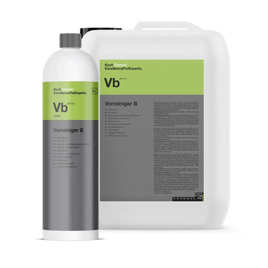 Two containers of Koch Chemie Vorreiniger B on a white background