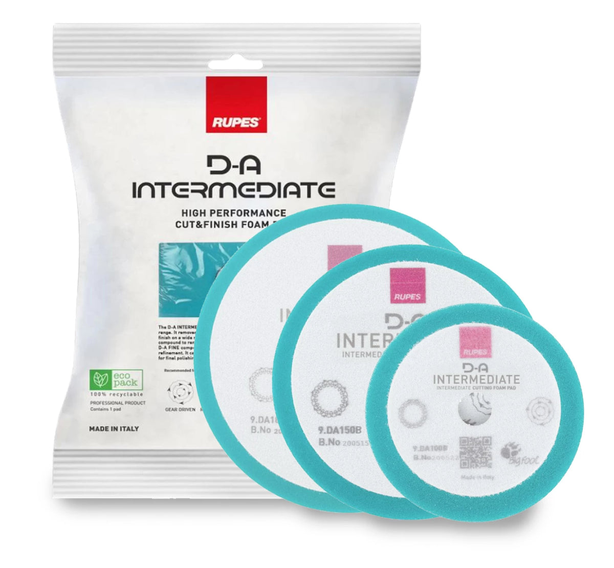 RUPES D-A Polishing Kit Ultra-Fine: UNO PURE Politur 1L + 2x Poliersc, 51,00