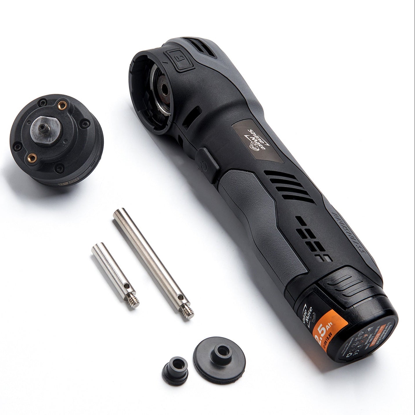 ShineMate EB210 Cordless Polisher with attachments on a white background