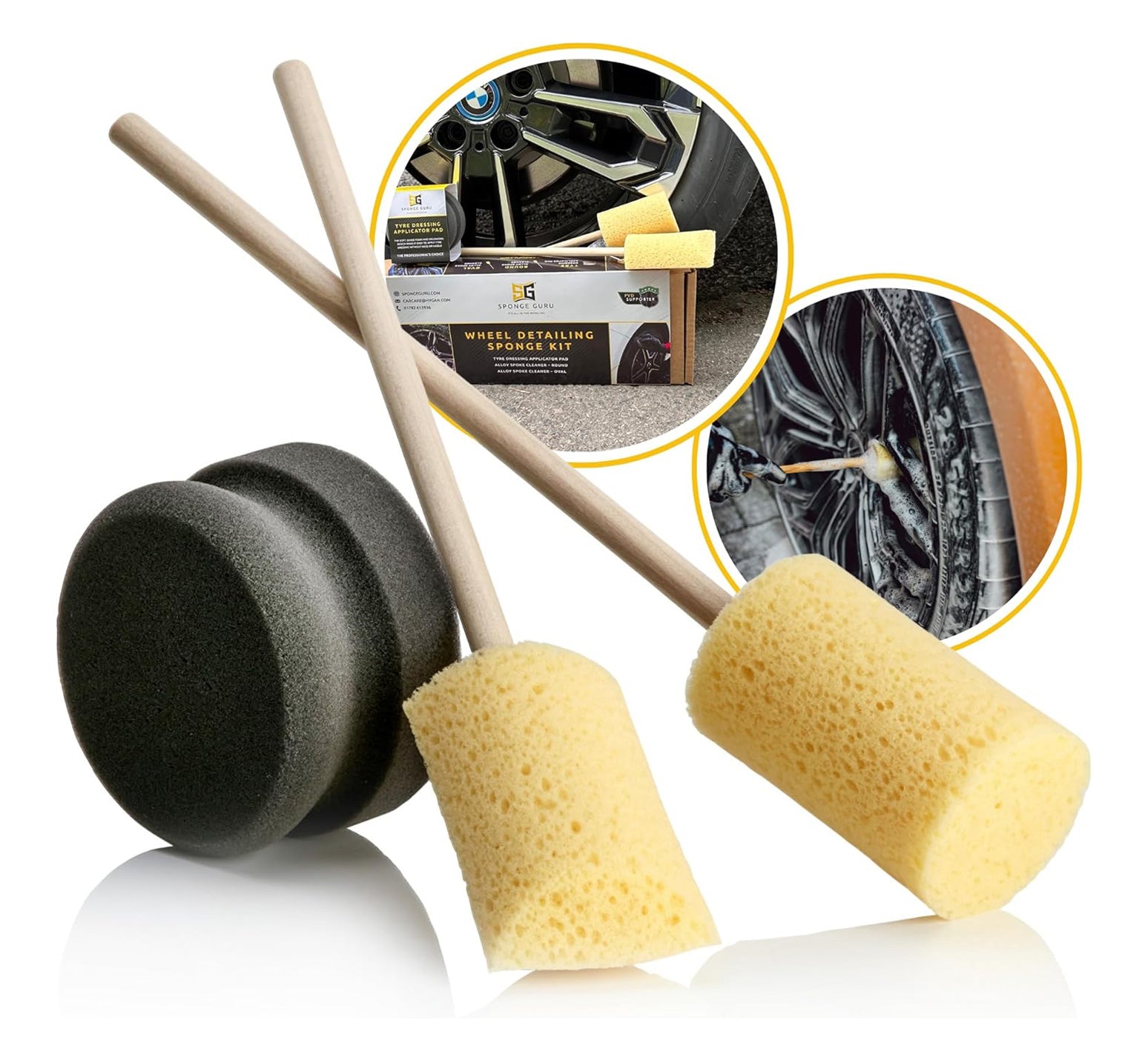 Sponge Guru Wheel Detailing Sponge Kit